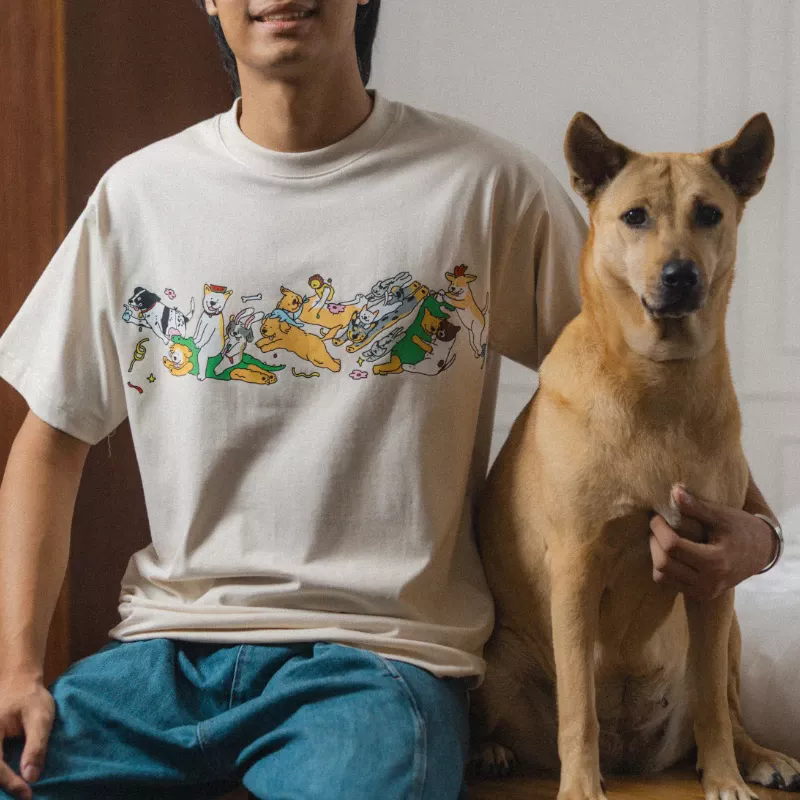เสื้อลายรวม in animal Vol.2 สีวอลนัท